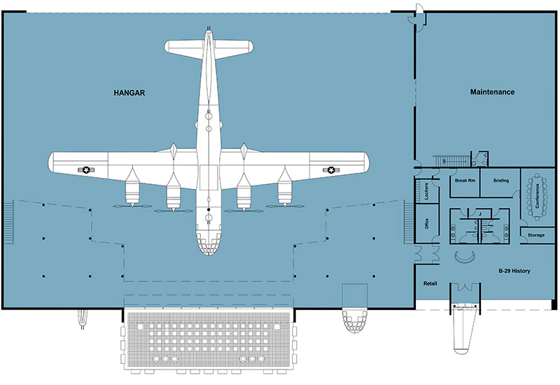 B 29 Doc Hangar Education Center Wichita KS Doc S Friends   B29 Doc Hangar Floorplans 