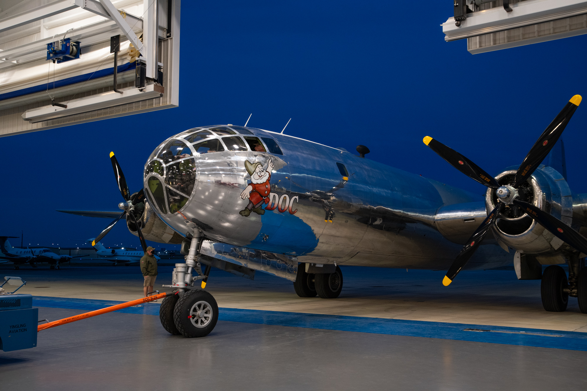 B-29 Doc Arrival Delayed For Hastings - B-29 Doc