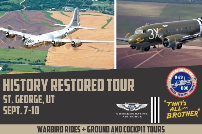 St. George, UT: B-29 Doc History Restored Tour With C-47 That's All ...