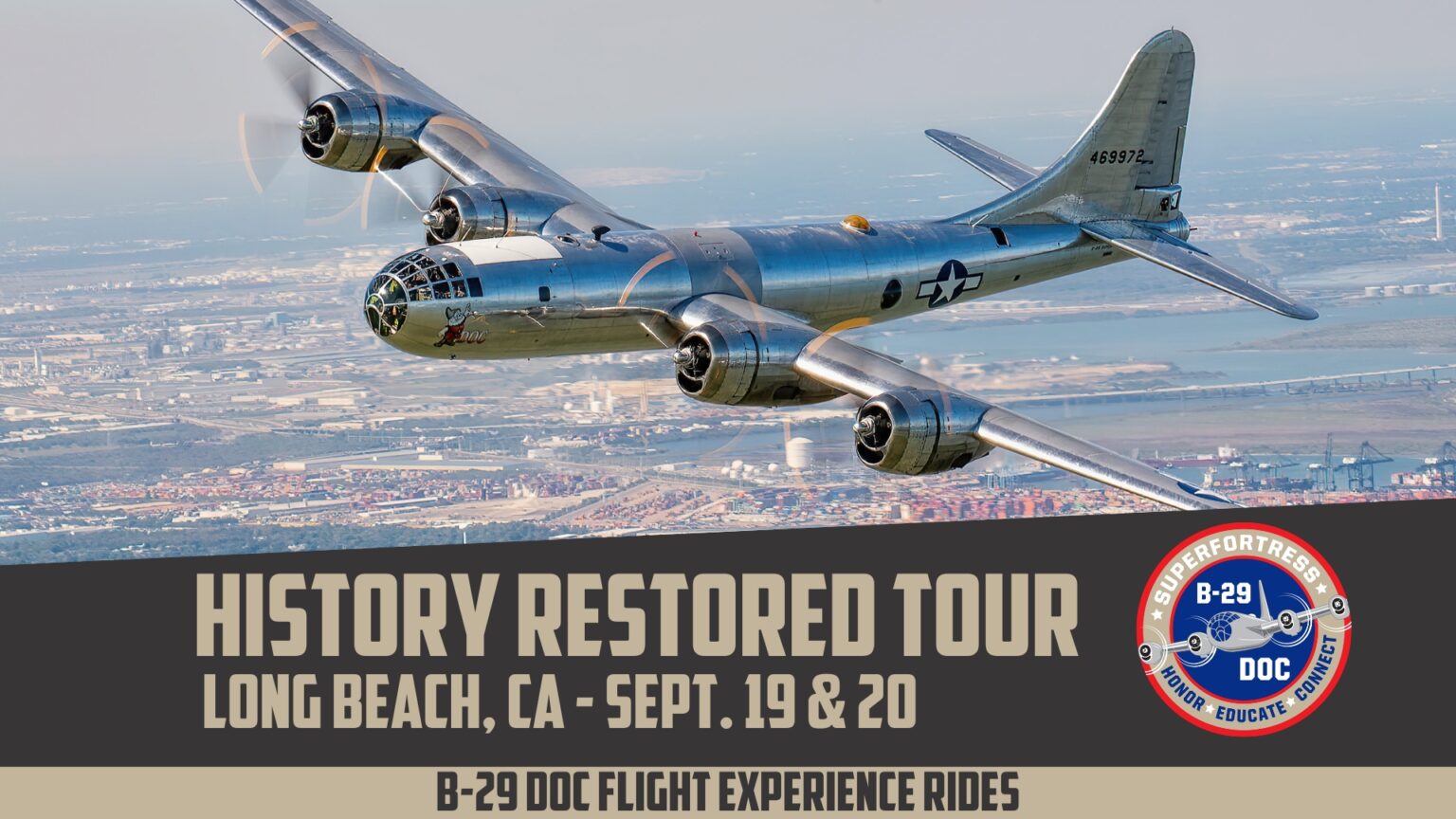 Long Beach, CA: B-29 Doc Flight Experience - Sept 19 & 20