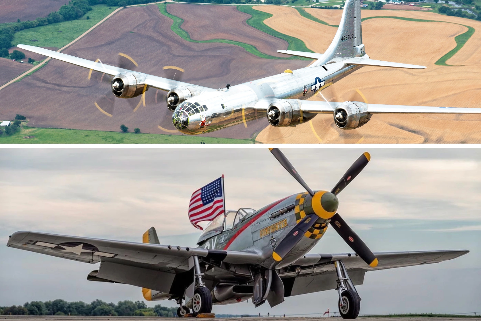 P-51 Gunfighter to Join B-29 Doc in Columbia, MO, in July - B-29 Doc